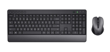 Trust TKM-45 teclado Ratón incluido Hogar / Oficina RF inalámbrico QWERTY Nórdico Negro