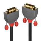 Lindy 36220 cable DVI 0,5 m DVI-D Gris (2)