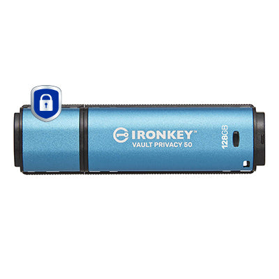 Kingston Technology IronKey Vault Privacy 50 unidad flash USB USB tipo A 3.2 Gen 1 (3.1 Gen 1) Negro, Azul