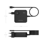 AISENS ASCH-1PD65WL80-BK cargador de dispositivo móvil Smartphone, Teléfono móvil, Tableta, Consola de juegos portátil, Universal, Portátil Corriente alterna Carga rápida Interior (5)