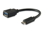 Equip 133455 cable USB USB 3.2 Gen 1 (3.1 Gen 1) 0,15 m USB C USB A Negro (2)