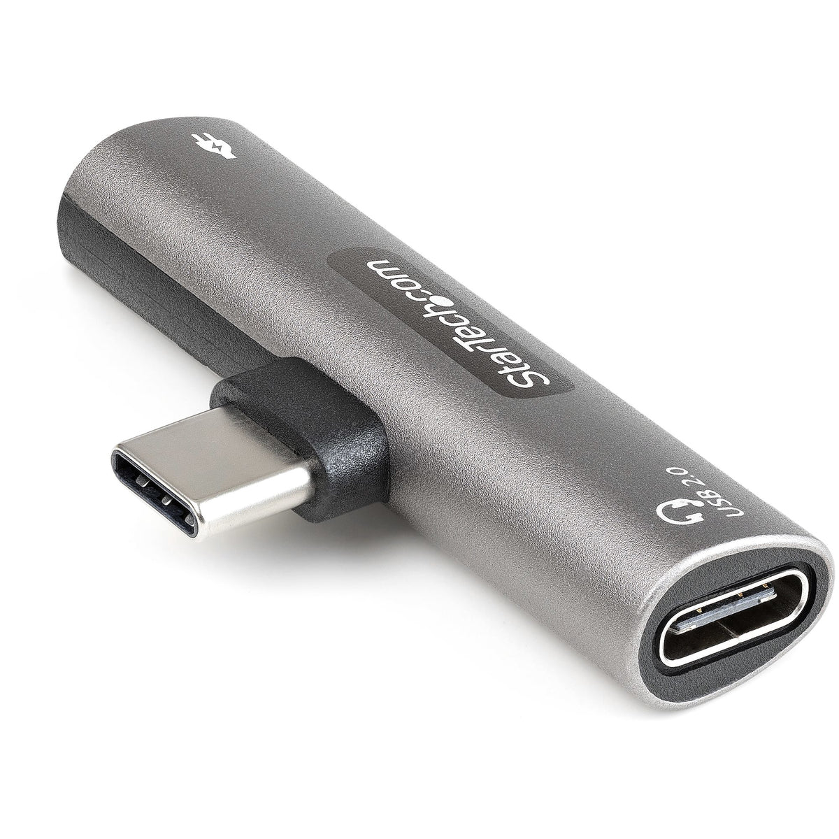 StarTech.com CDP2CAPDM hub de interfaz USB 2.0 Type-C 480 Mbit/s Plata