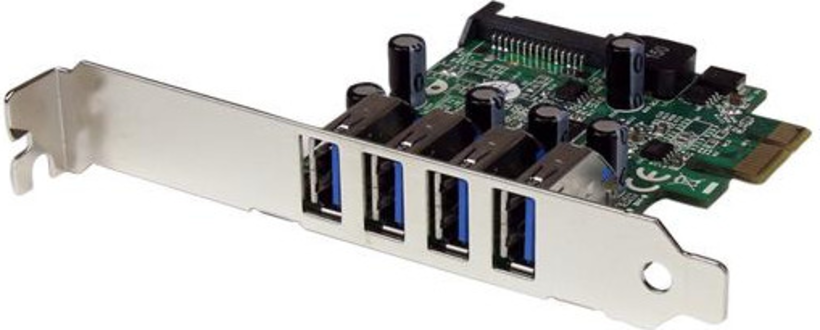 Startech PEXUSB3S4V - Controlador SuperSpeed, 4x USB A, Adaptador USB, PCIe x1