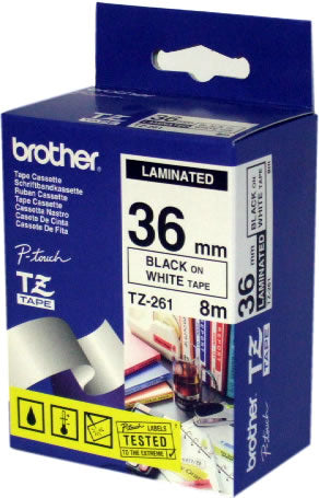 Brother TZ-261 cinta para impresora de etiquetas Negro sobre blanco (2)