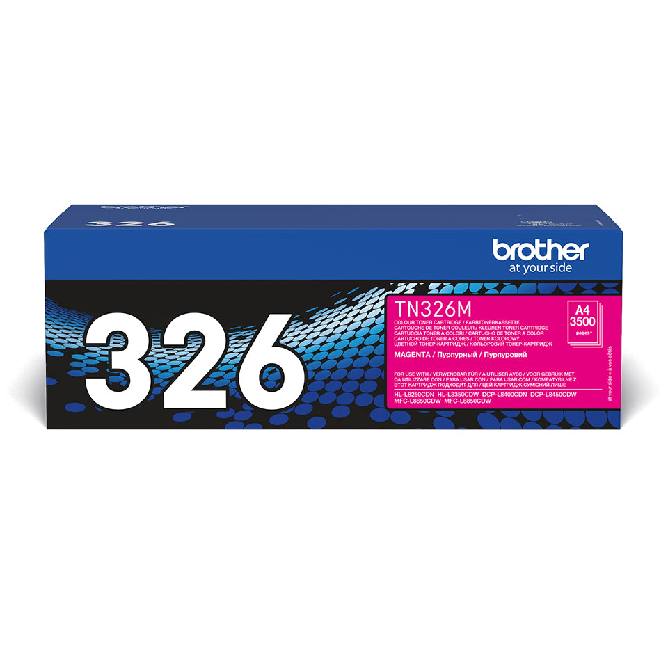 Brother TN-326M cartucho de tóner 1 pieza(s) Original Magenta (2)