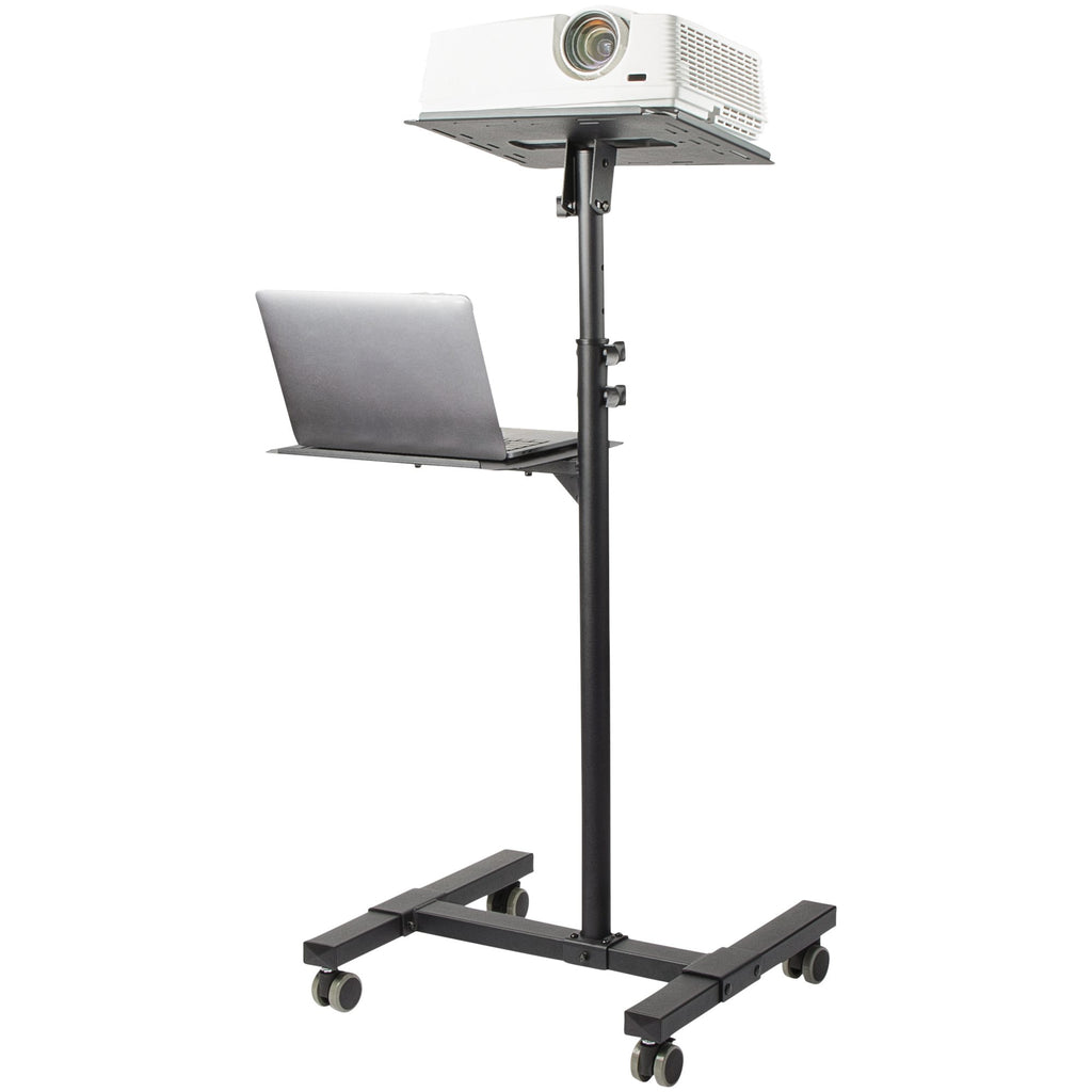 StarTech.com ADJPROJCART mueble y soporte para dispositivo multimedia Negro Carro para administración de tabletas (2)