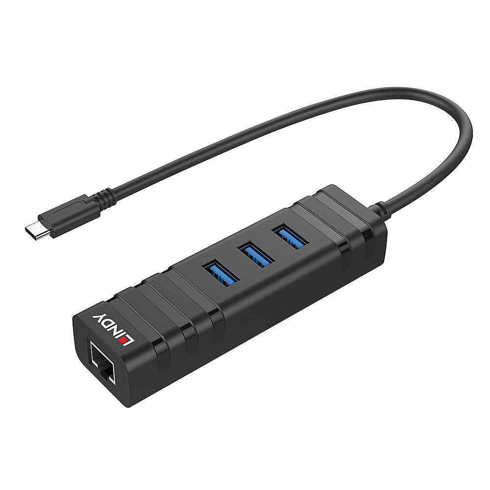Lindy 43249 hub de interfaz USB 3.2 Gen 1 (3.1 Gen 1) Type-C 5000 Mbit/s Negro (3)
