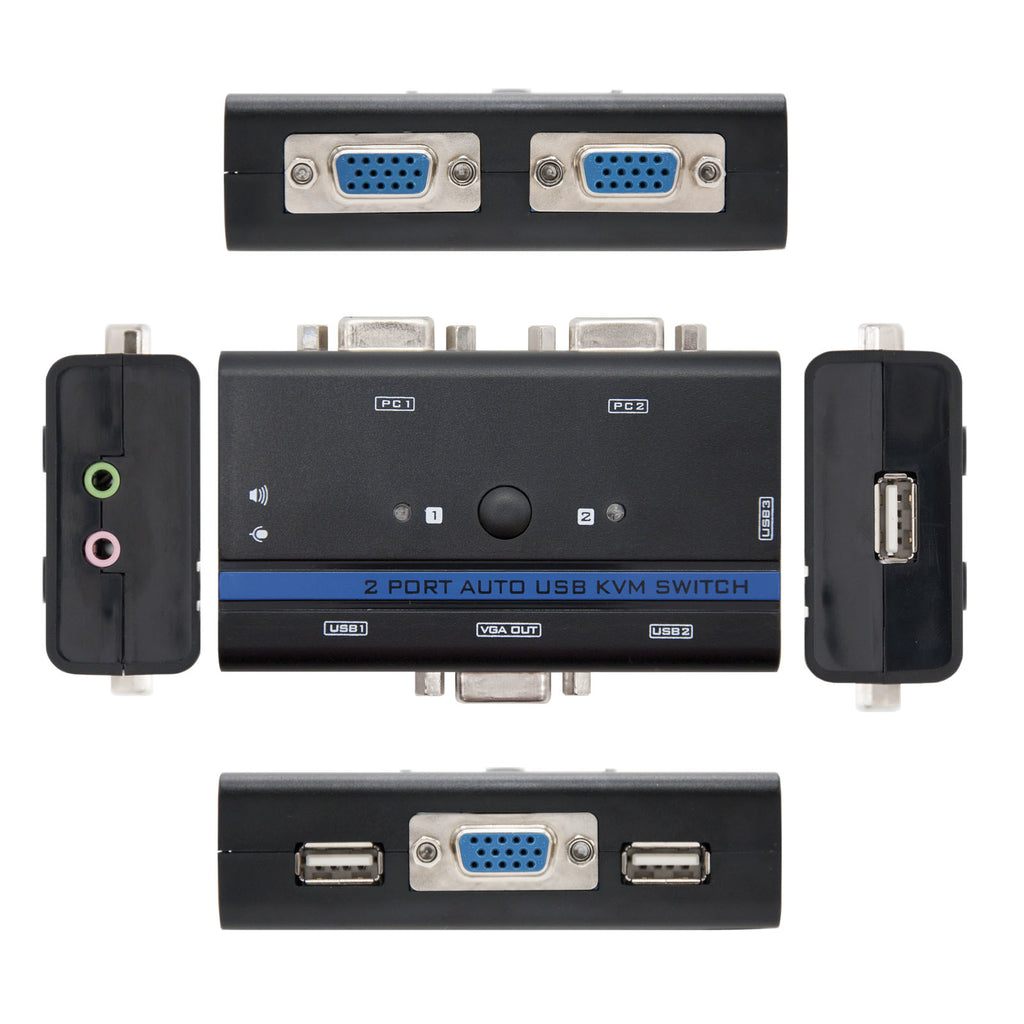 Nanocable 10.12.0001 interruptor KVM Montaje en rack Negro (3)