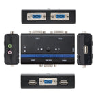 Nanocable 10.12.0001 interruptor KVM Montaje en rack Negro (3)