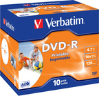 Verbatim DVD-R 4,7 GB 16x Inkjet JC (10)