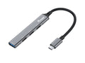Equip 128961 hub de interfaz USB 3.2 Gen 1 (3.1 Gen 1) Type-C 5000 Mbit/s Negro, Gris