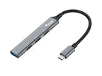 Equip 128961 hub de interfaz USB 3.2 Gen 1 (3.1 Gen 1) Type-C 5000 Mbit/s Negro, Gris