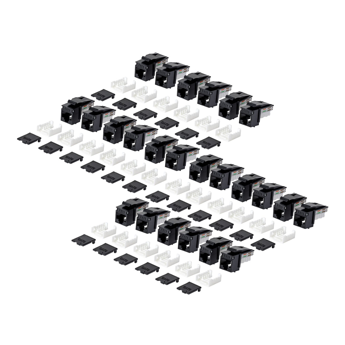 StarTech.com C6KEY110BK24PK módulo de conector de red (8)