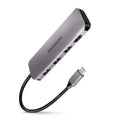 Axagon HMC-HCR3A 3x USB-A+ HDMI+ SD/microSD USB-C 3.2 Gen 1 hub 20cm Alámbrico USB 3.2 Gen 1 (3.1 Gen 1) Type-C Gris