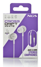 NGS CROSS DRIFT WHITE Auriculares Alámbrico Dentro de oído Llamadas/Música Blanco (9)