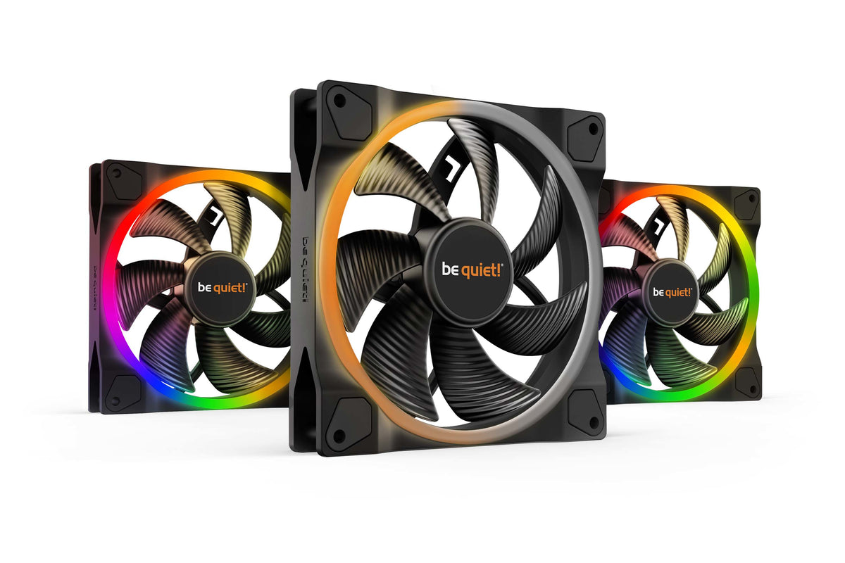 be quiet! Light Wings | 140mm PWM Triple Pack Carcasa del ordenador Ventilador 14 cm Negro 1 pieza(s)