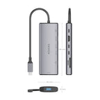 AISENS ASUC-7P031-GR base para portátil y replicador de puertos Alámbrico USB 3.2 Gen 1 (3.1 Gen 1) Type-C (5)