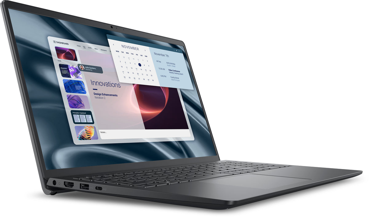 DELL Pro 15 Essential PV15255 AMD Ryzen™ 5 7520U Portátil 39,6 cm (15.6") Full HD 8 GB LPDDR5-SDRAM 512 GB SSD Wi-Fi 5 (802.11ac) Windows 11 Pro Negro QWERTZ Checa, Eslovaco (4)