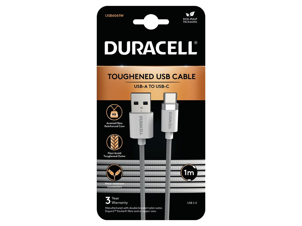 Duracell USB6061W cable USB Blanco