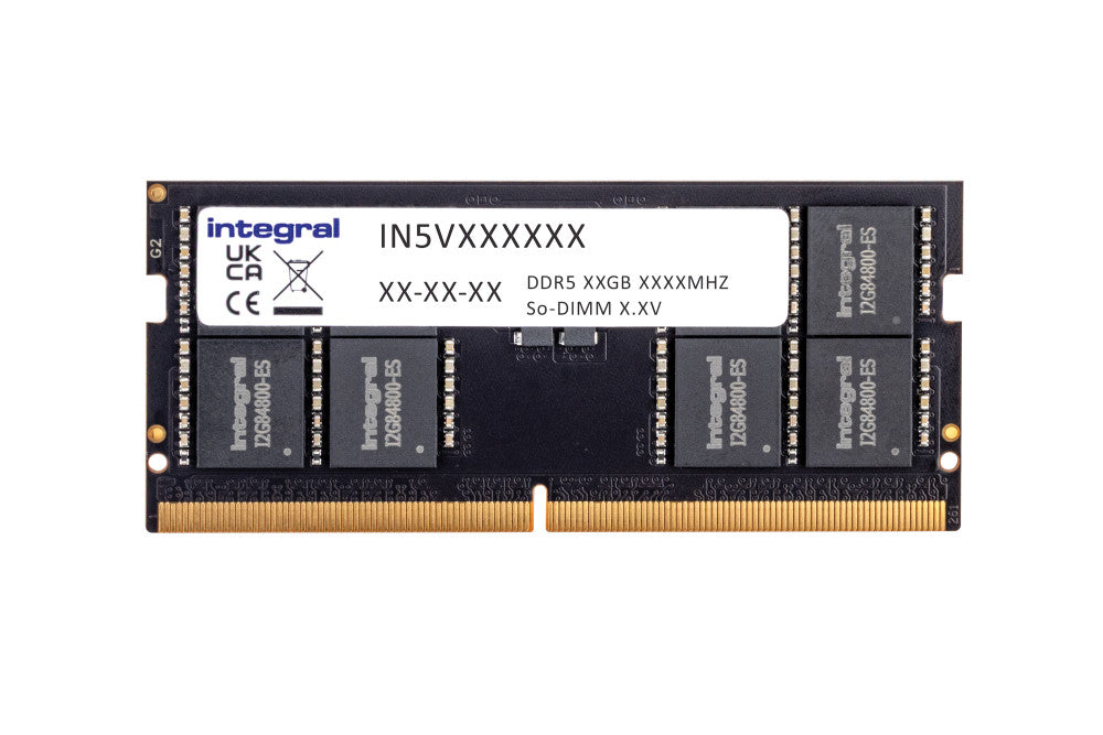 Integral 64GB LAPTOP RAM MODULE DDR5 5600MT/s PC5-44800 UNBUFFERED NON-ECC SODIMM 1.1V 4GX8 CL46 EQV. TO CT64G56C46S5 FOR CRUCIAL módulo de memoria 1 x 64 GB 262-pin SO-DIMM