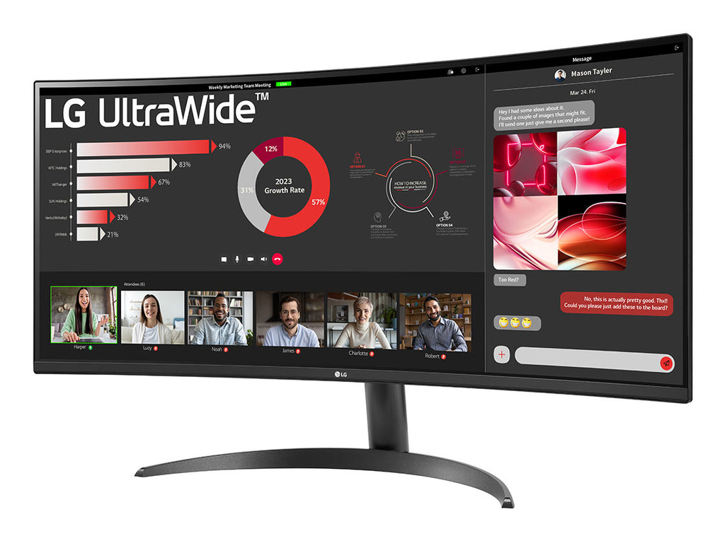 LG 34WR50QK-B pantalla para PC 86,4 cm (34") 3440 x 1440 Pixeles Wide Quad HD Negro (2)