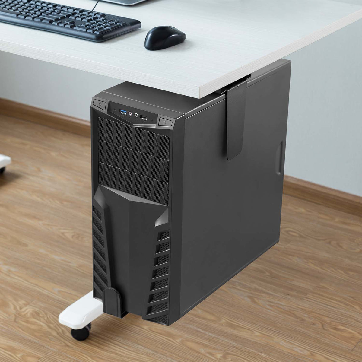 AISENS MPC04-203 soporte de CPU Under desk / Wall-mounted CPU holder Negro (5)