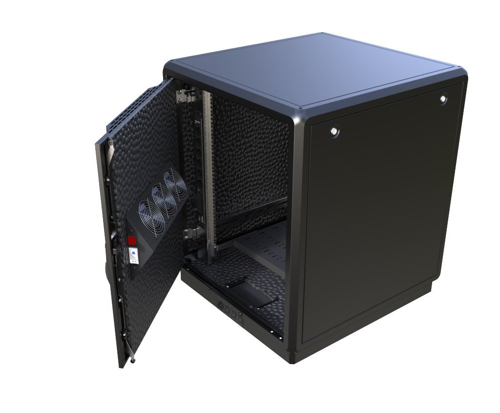 Lanview RDLAK16U751BL armario rack 16U Rack o bastidor independiente Negro (3)