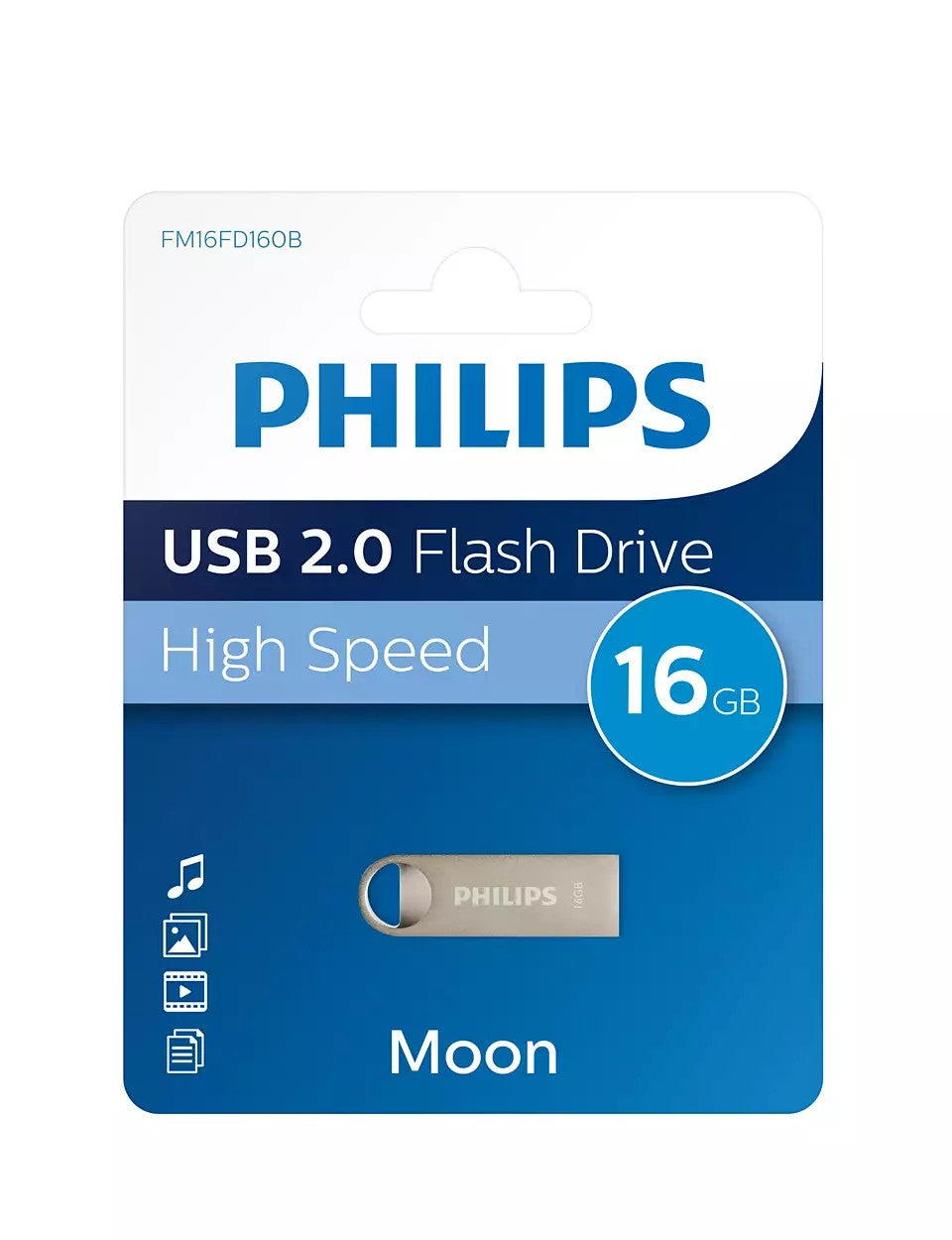 Philips FM16FD160B unidad flash USB 16 GB USB tipo A 2.0 Plata (3)