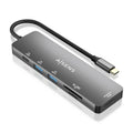 AISENS ASUC-6P016-GR base para portátil y replicador de puertos Alámbrico USB 3.2 Gen 1 (3.1 Gen 1) Type-C (2)