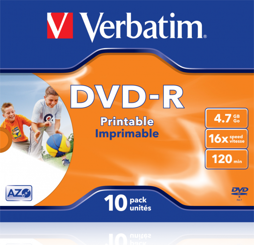 Verbatim DVD-R 4,7 GB 16x Inkjet JC (10) (2)