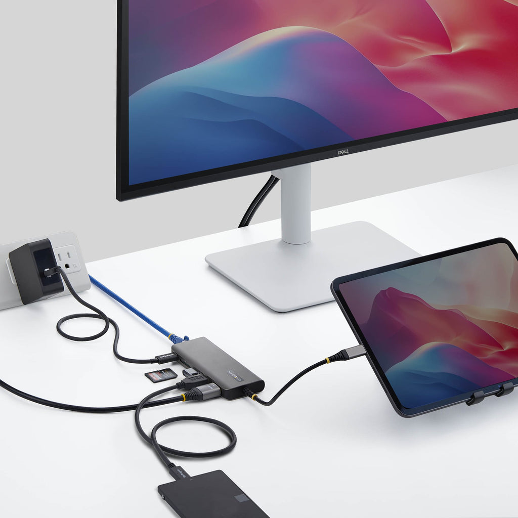 StarTech.com 177B-USBC-MULTIPORT base para portátil y replicador de puertos Alámbrico USB 3.2 Gen 2 (3.1 Gen 2) Type-C Gris (5)