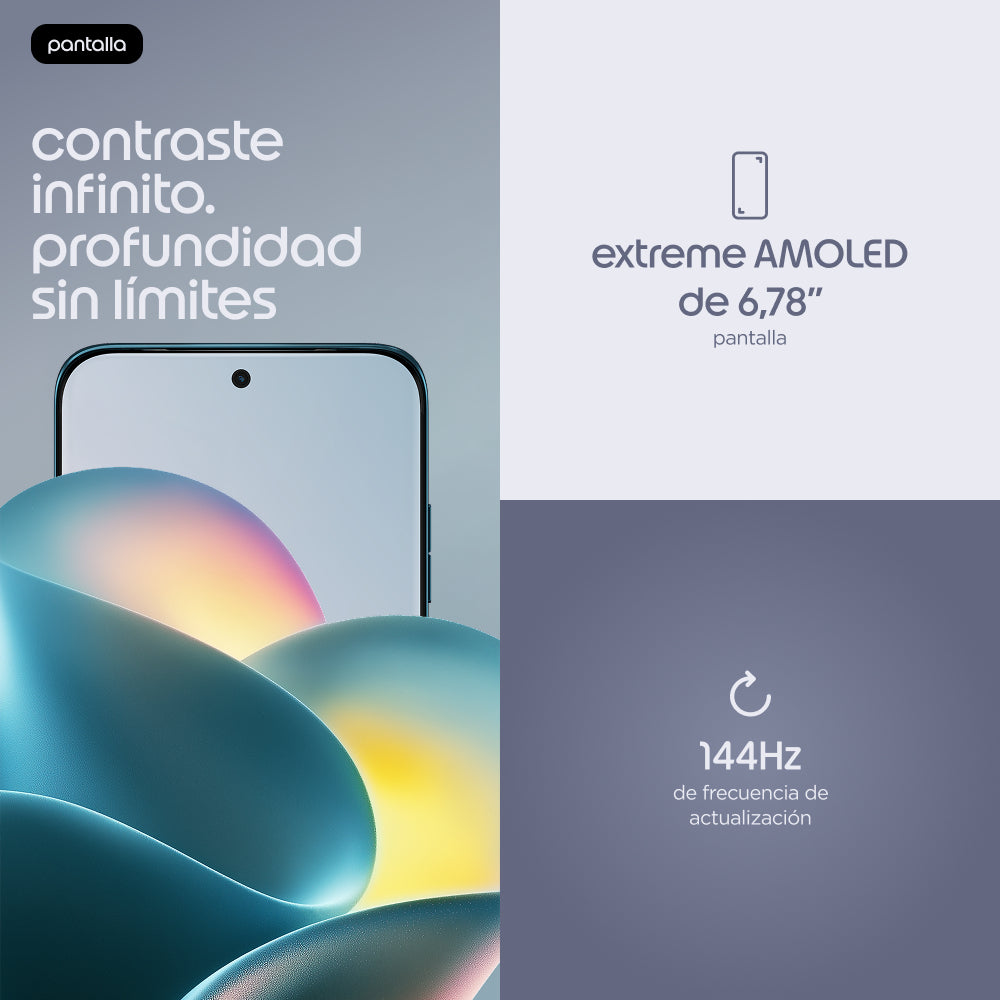 Motorola edge plus edge 70 plus 17,2 cm (6.78") SIM doble Android 16.0 5G USB Tipo C 8 GB 128 GB 6500 mAh Azul (8)