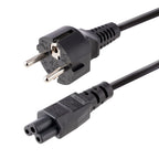 StarTech.com 753E-3M-POWER-LEAD cable de transmisión Negro CEE7/7 C5 acoplador