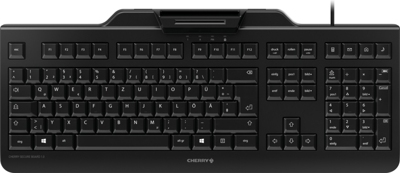 Teclado CHERRY KC 1000 SC Security negro (4)