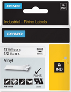 Dymo Cinta vinilo Rhino blanco 12 mm