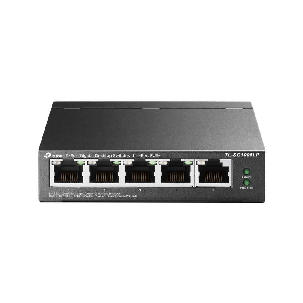 TP-Link TL-SG1005LP switch No administrado Gigabit Ethernet (10/100/1000) Energía sobre Ethernet (PoE) Negro (2)
