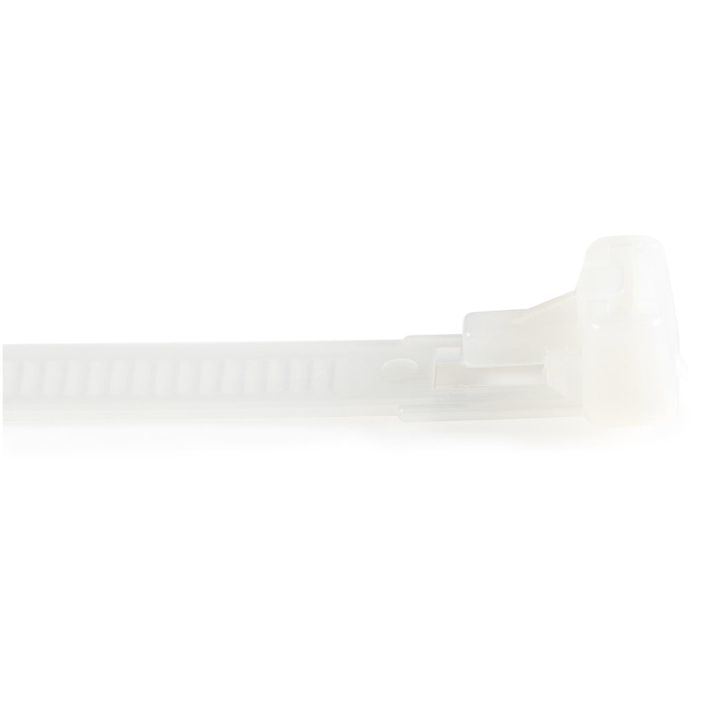 StarTech.com CBMZTRB10 presilla Brida reutilizable Nylon, Plástico Blanco 100 pieza(s) (2)