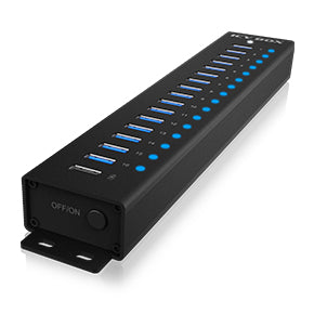 ICY BOX IB-HUB1717-U3 USB 3.2 Gen 1 (3.1 Gen 1) Type-A 5000 Mbit/s Negro (2)