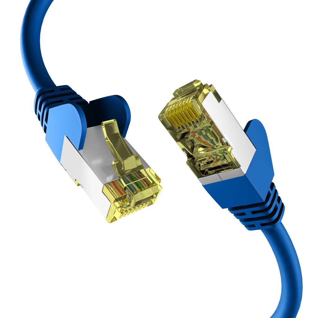EFB Elektronik EC020200090 cable red Azul 0.5m Cat6a S/FTP Redondo