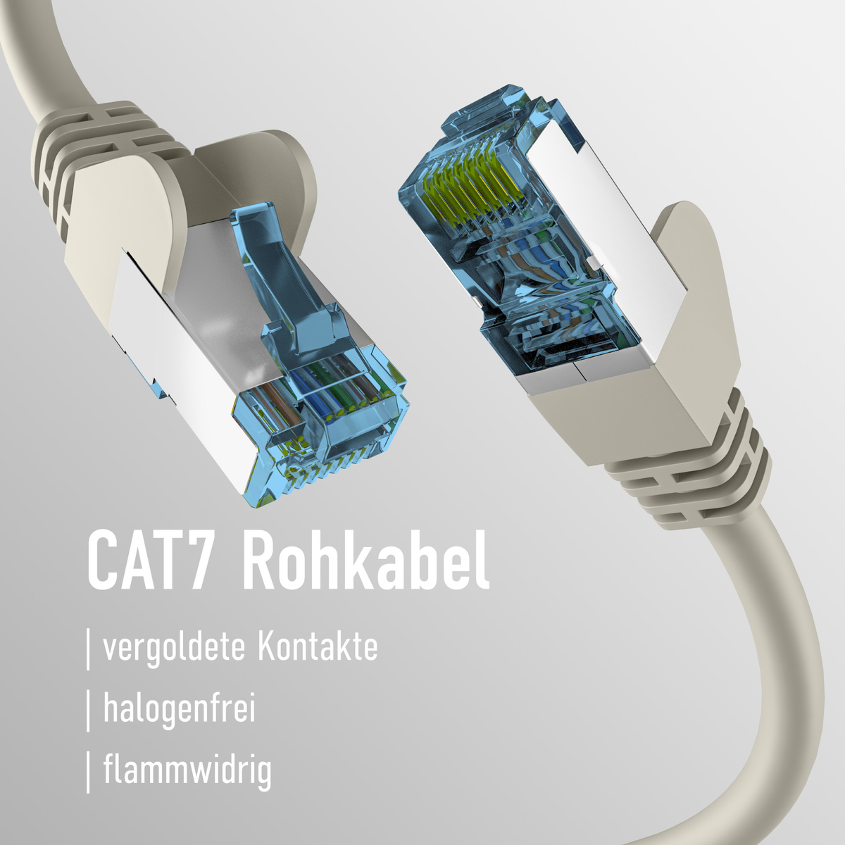 EFB Elektronik EC020200118 cable red Gris 0.25m Cat7 S/FTP Redondo