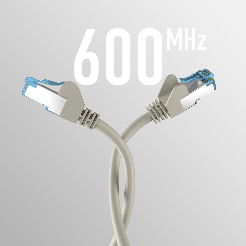 EFB Elektronik EC020200118 cable red Gris 0.25m Cat7 S/FTP Redondo