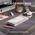 Logitech Master MX Mechanical Mini for Mac teclado Oficina RF Wireless + Bluetooth QWERTY Internacional de EE.UU. Gris (6)