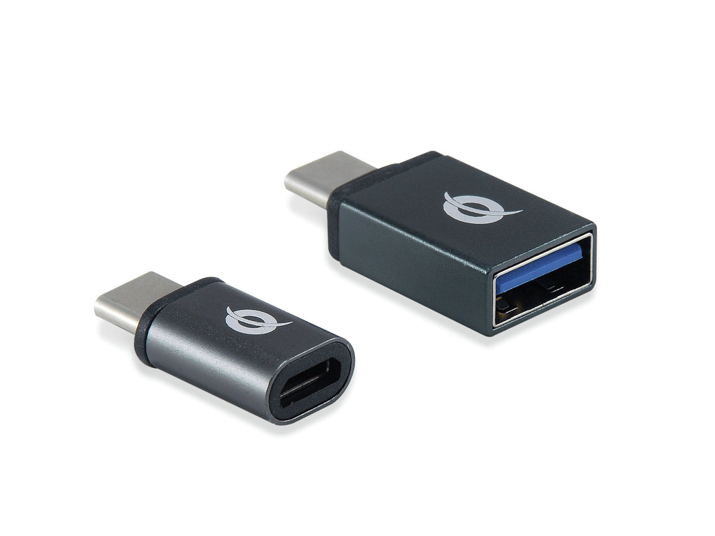 Conceptronic DONN04G cambiador de género para cable USB 3.1 Gen 1 Type-C, USB 2.0 Type-C USB 3.1 Gen 1 Type-A, USB 2.0 Micro Negro (2)