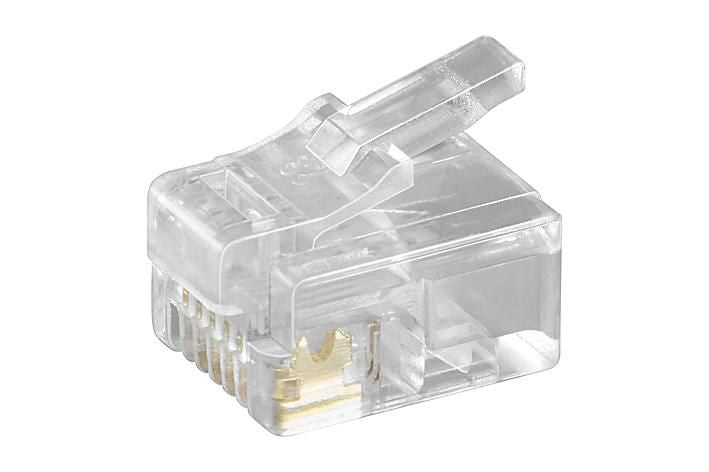 Microconnect KON502-10R conector RJ-12 6P6C Transparente (2)