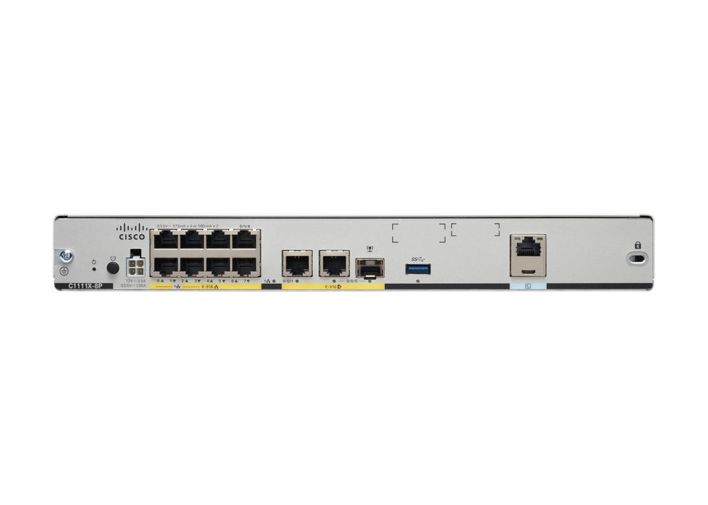 Cisco Ent Net C1111X-8P Router conmutador 8 puertos 1GbE WAN