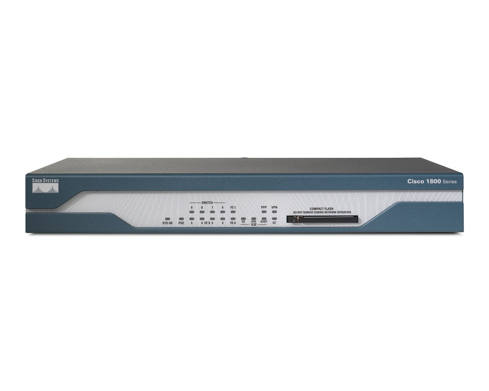 Cisco G.SHDSL 8 puertos 10/100BASET ISD CISCO1803/K9-RFB – Reacondicionado