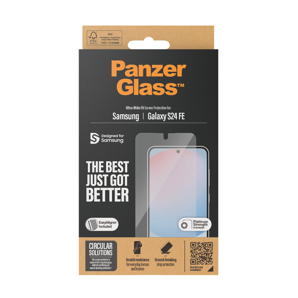 PanzerGlass ® Screen Protector Samsung Galaxy S24 FE | Ultra-Wide Fit w. EasyAligner Protector de pantalla 1 pieza(s) (3)