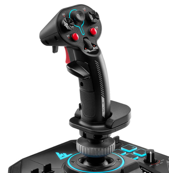 Thrustmaster Sol-R 4 HOTAS Negro USB Joystick/Palanca de control lateral + cuadrante de aceleración Analógico/Digital PC (2)