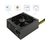 TooQ TQAPOLO-600SP unidad de fuente de alimentación 600 W 20+4 pin ATX ATX Negro (3)