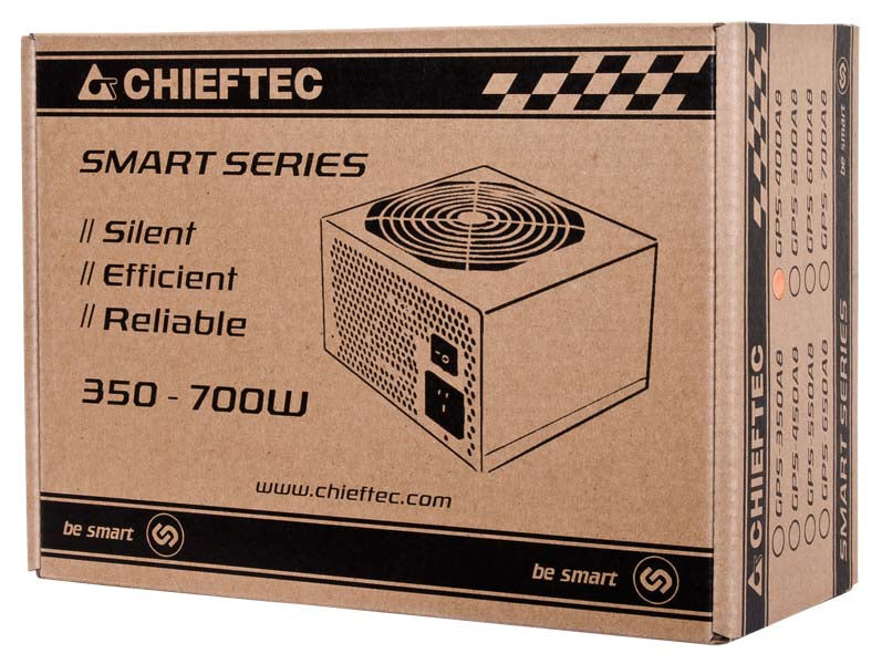 Chieftec Smart GPS-600A8 unidad de fuente de alimentación 600 W 20+4 pin ATX ATX Negro (6)